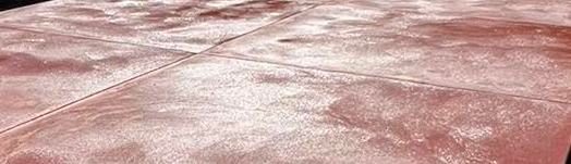 Coloured concrete surface up close
